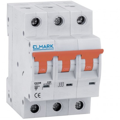 Μικροαυτόματη Ασφάλεια 3P 50A 6kA C63R 230V Τύπου C 41350R